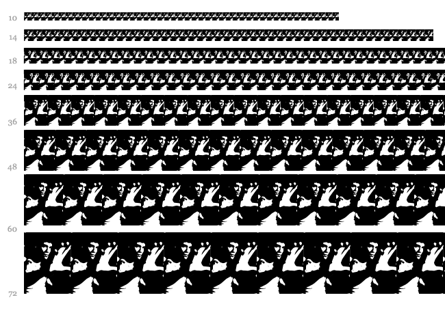 Bruce Lee font waterfall